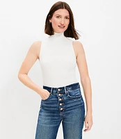 Mock Neck Perfect Ribbed Tank Top