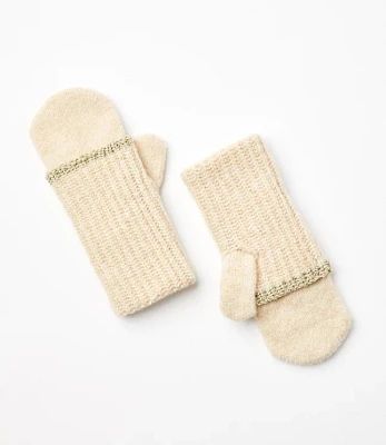 Shimmer Ribbed Mittens