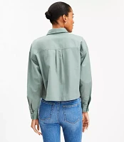 Petite Wide Sleeve Modern Utility Shirt