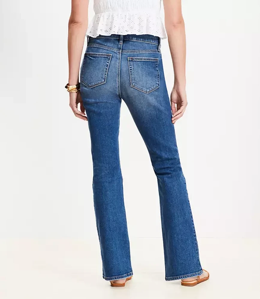Mid Rise Boot Jeans Luxe Medium Wash