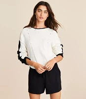 Lou & Grey Colorblock Pointelle Wedge Sweater
