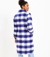 Petite Brushed Long Shirt Jacket