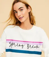 Lou & Grey Spring Break Cozy Cotton Terry Sweatshirt