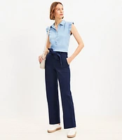 Petite Utility Straight Pants Twill