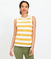 Petite Striped Harbor Tank Top