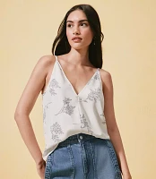 Leafed Double V Cami