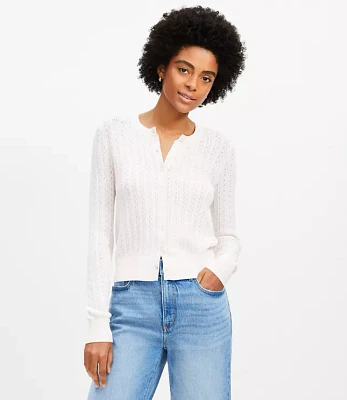 Pointelle Cardigan