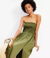 LOFT Smocked Cami Maxi Pocket Dress