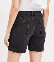 Boyfriend Shorts Washed Black