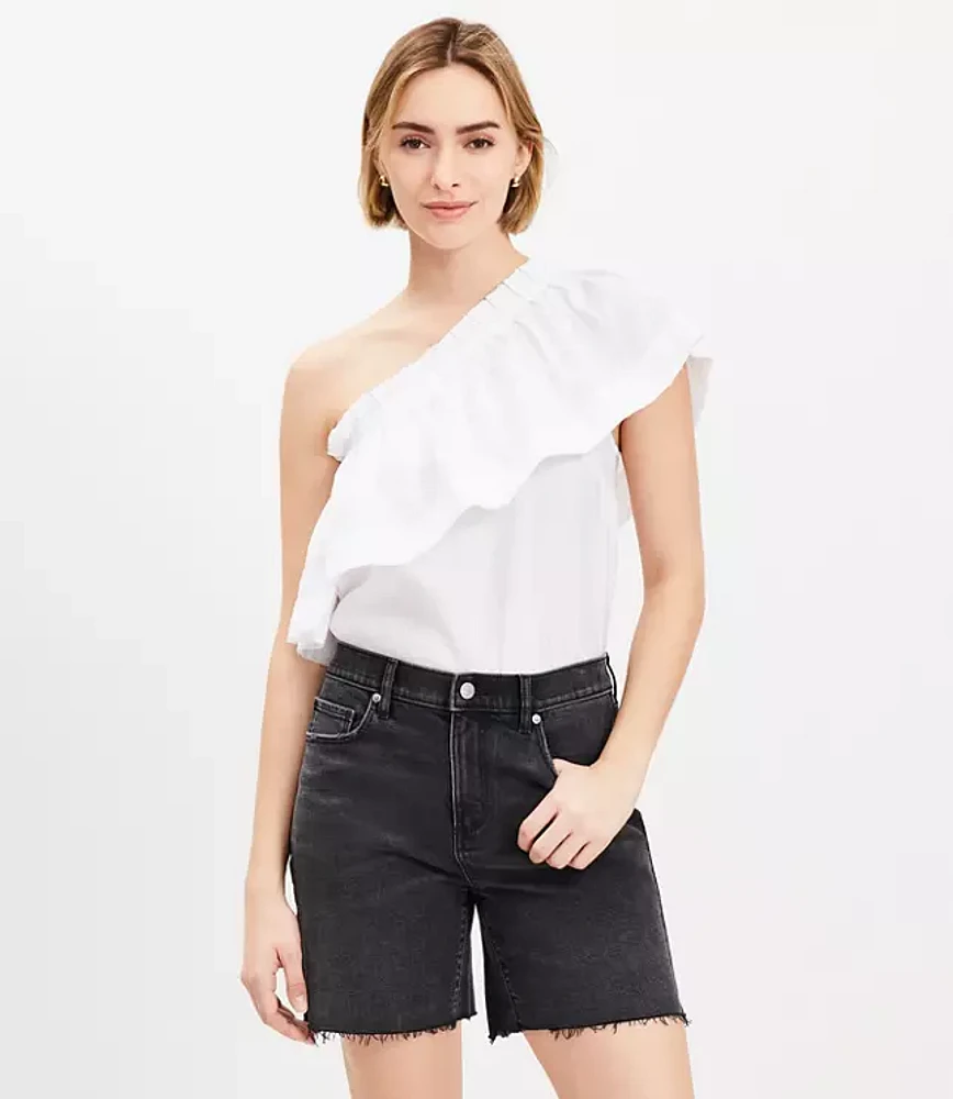 Boyfriend Shorts Washed Black