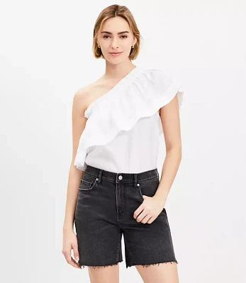 Boyfriend Shorts Washed Black