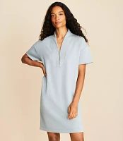 Lou & Grey Scubasoft Half Zip Mini Pocket Dress