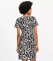 Petite Fern Draped Mini Tee Dress