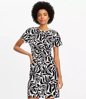 Petite Fern Draped Mini Tee Dress