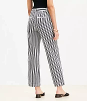 Petite Palmer Wide Leg Crop Pants Stripe