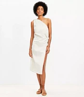 LOFT Beach One Shoulder Sarong Dress