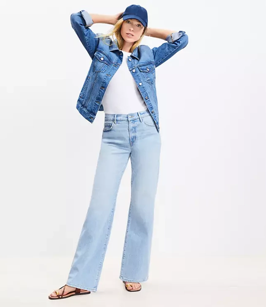 Tall Mid Rise Relaxed Straight Jeans Wash