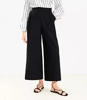 Pleated Pull On Culottes Texture