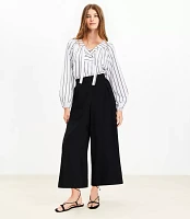 Pleated Pull On Culottes Texture