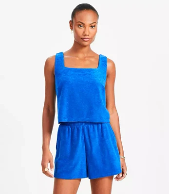 LOFT Beach Square Neck Terry Top