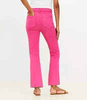 High Rise Kick Crop Jeans in Watermelon Sorbet