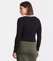 LOFT Versa Ribbed V-Neck Cardigan