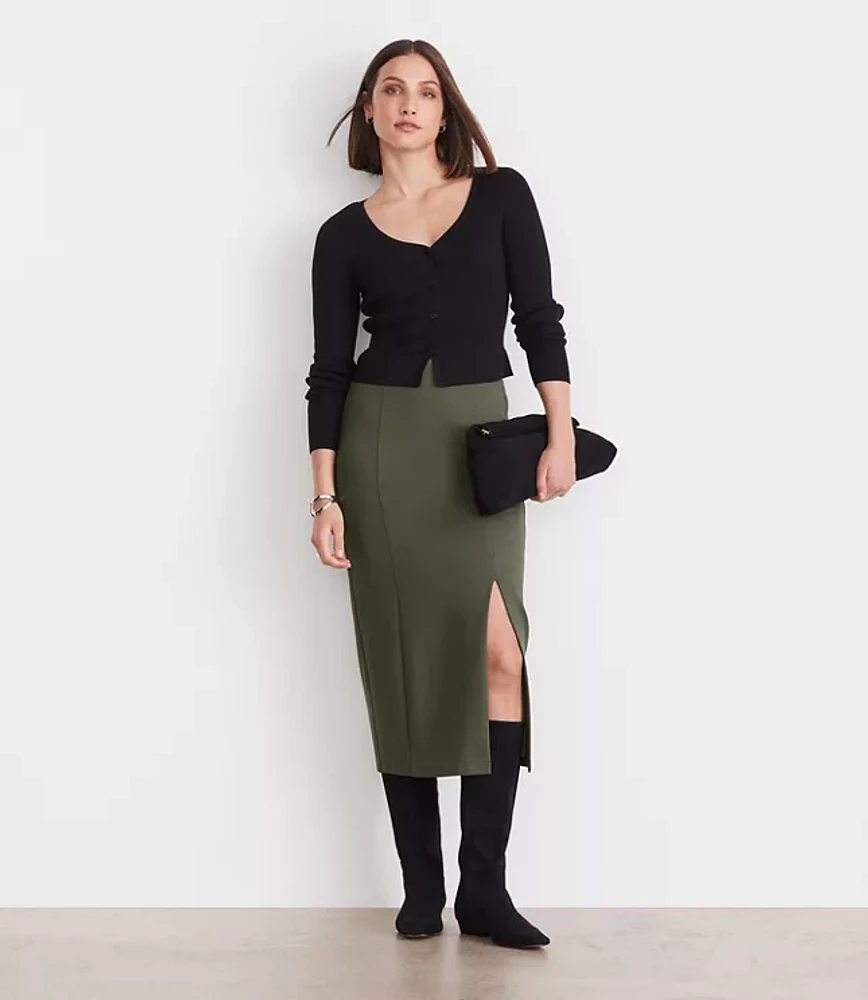 LOFT Versa Ribbed V-Neck Cardigan