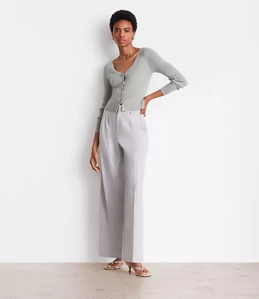 LOFT Versa Ribbed V-Neck Cardigan
