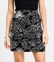 Petite Tropical Mini Skirt