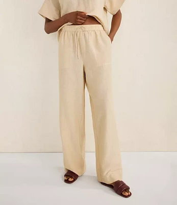 Haven Well Within Organic Cotton Linen Straight Leg Pants
