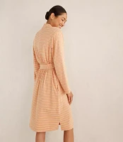Haven Well Within Organic Cotton Jersey Striped Robe