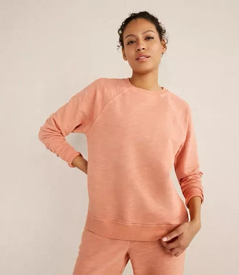 Haven Well Within Organic Cotton Slub Terry Raglan Crewneck