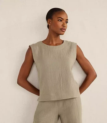 Haven Well Within Organic Cotton Gauze Tank Top