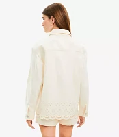 Denim Eyelet Jacket