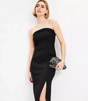 Knit Strapless Midi Dress