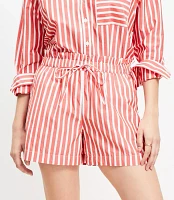 Breezy Shorts Striped Poplin
