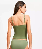 LOFT Beach Zig Zag Stitch Tankini Top