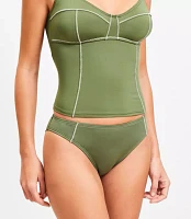 LOFT Beach Zig Zag Stitch Bikini Bottom
