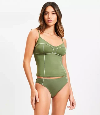 LOFT Beach Zig Zag Stitch Bikini Bottom