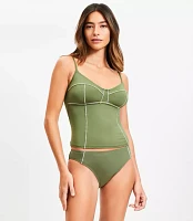 LOFT Beach Zig Zag Stitch Bikini Bottom