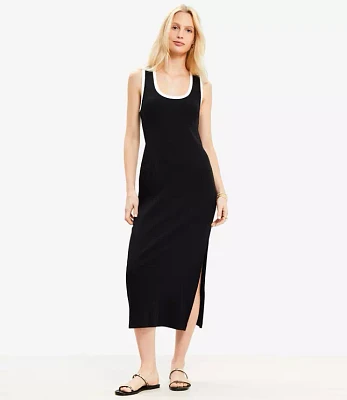 Petite Perfect Ribbed Tank Midi Dress