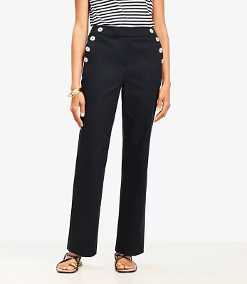 Curvy Mariner Parker Straight Pants