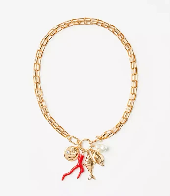 Seaside Charm Chain Link Necklace