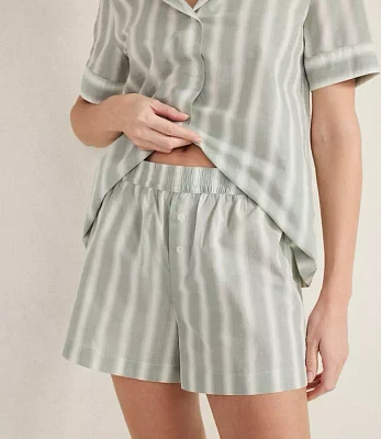 Haven Well Within Organic Cotton Poplin Stripe Pajama Set