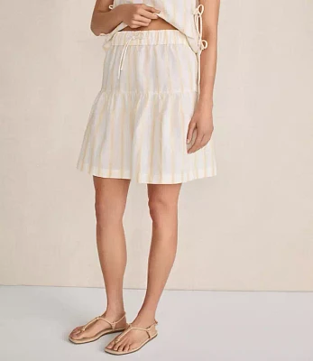 Haven Well Within Organic Cotton Linen Tiered Skirt