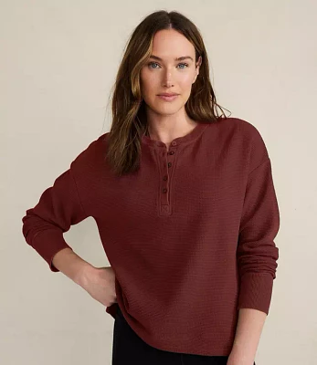 Haven Well Within Organic Cotton Waffle Henley