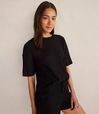 Haven Well Within Cotton Wide Rib Short Sleeve Top