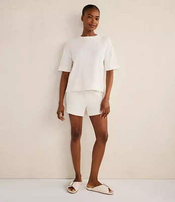 Haven Well Within Cotton Wide Rib Short Sleeve Top