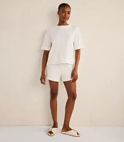 Haven Well Within Cotton Wide Rib Short Sleeve Top