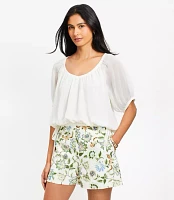 Petite Side Tie Bubble Top